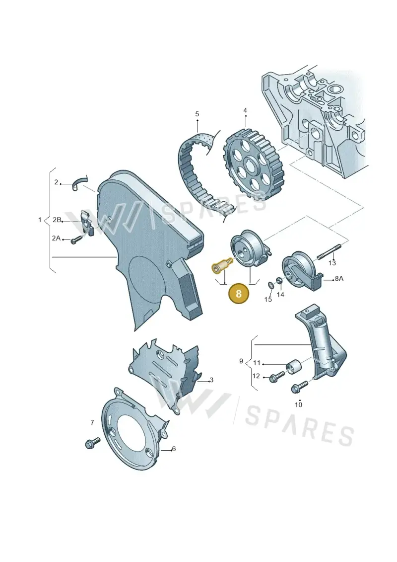 06A198119B — Skoda OCTAVIA/COMBI/4X4 (1996-2000) diagram 194109650, position 8