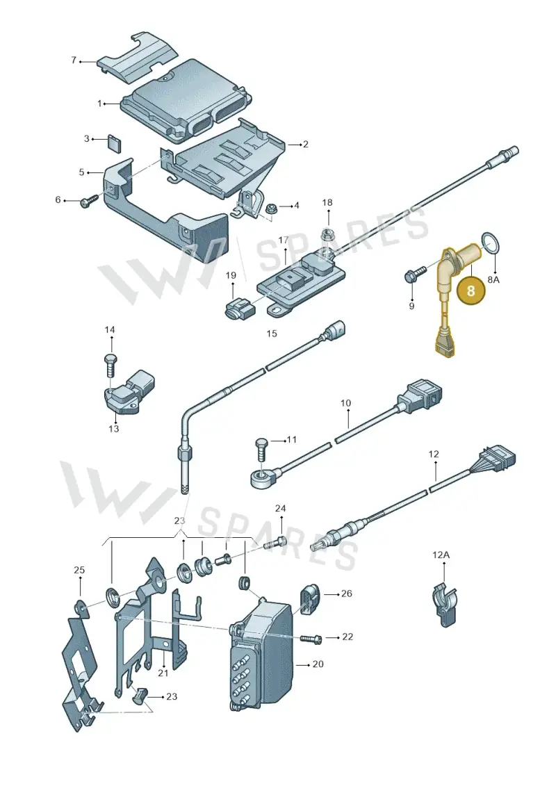 06A906433K — Skoda OCTAVIA/COMBI/4X4      04> (2004-) diagram 419906300, position 8