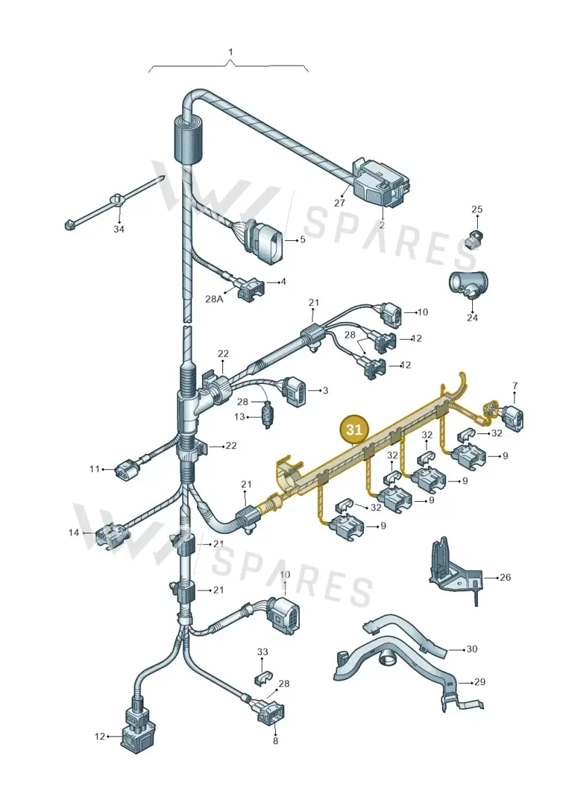 06A971824D — Skoda FABIA/COMBI            05> (2004-) diagram 225971200, position 31