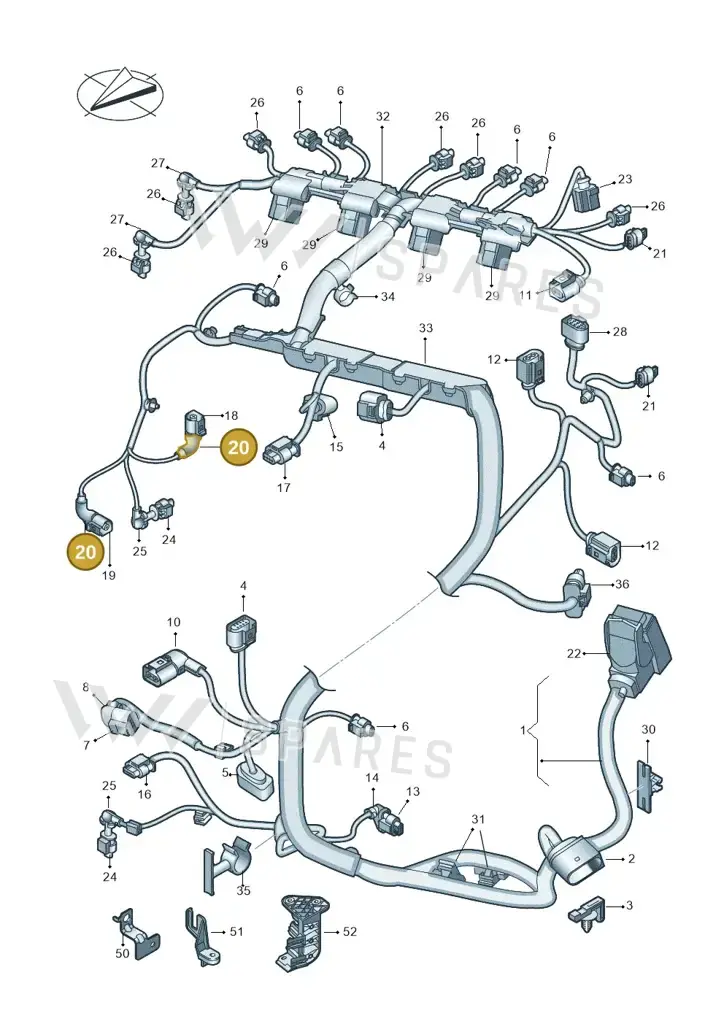 06A971921B — Skoda Kodiaq (2024-) diagram 793971110, position 20