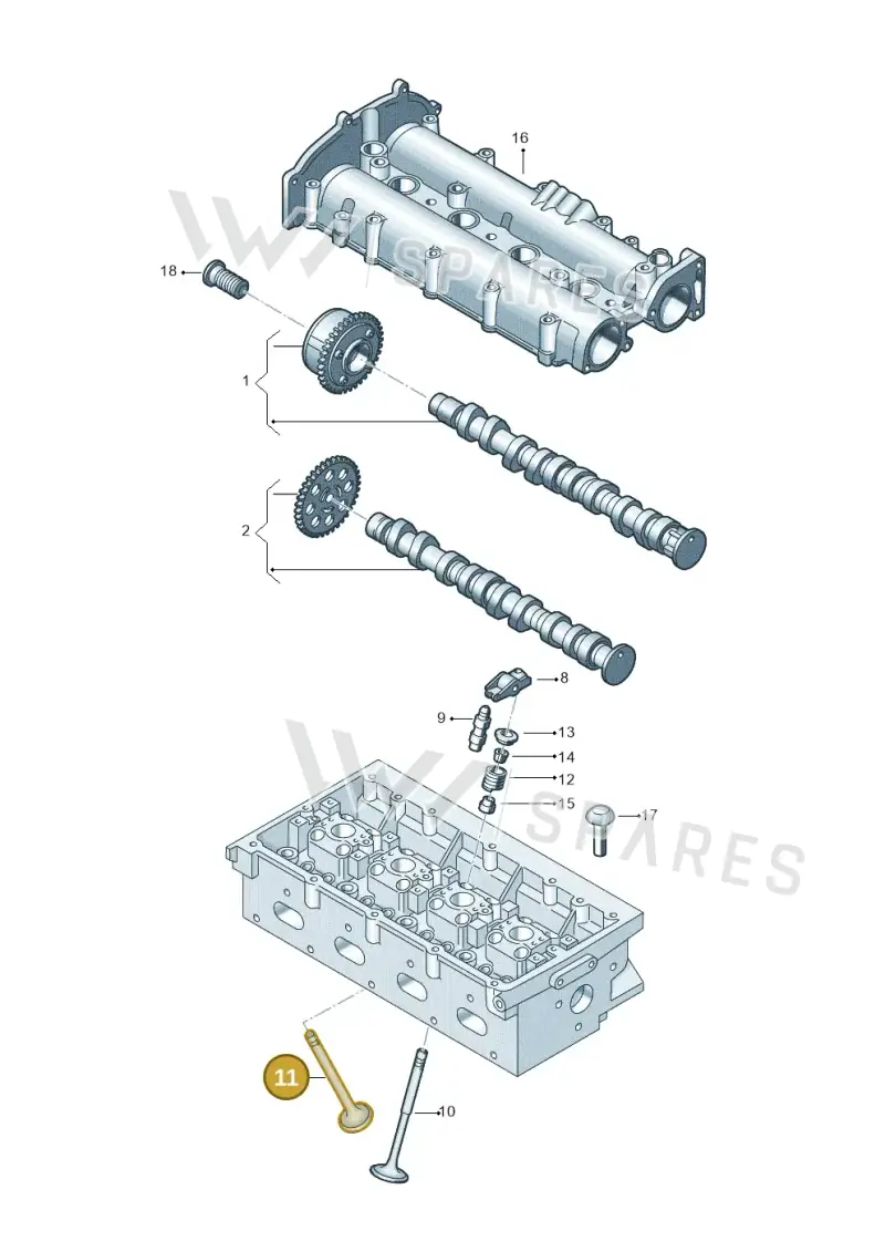 06D109611L — Skoda Octavia (2017-2020) diagram 670109030, position 11