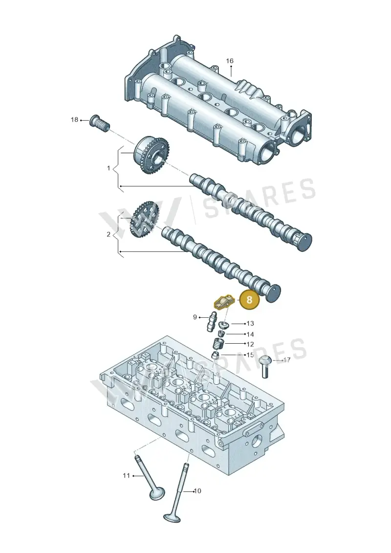06E109409J — Skoda Octavia (2017-2020) diagram 670109030, position 8