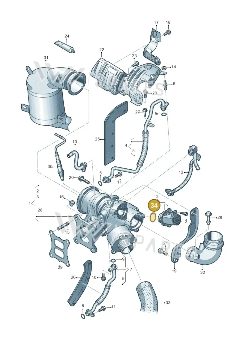 06E145117A — Skoda Kodiaq (2018-2022) diagram 746145500, position 34