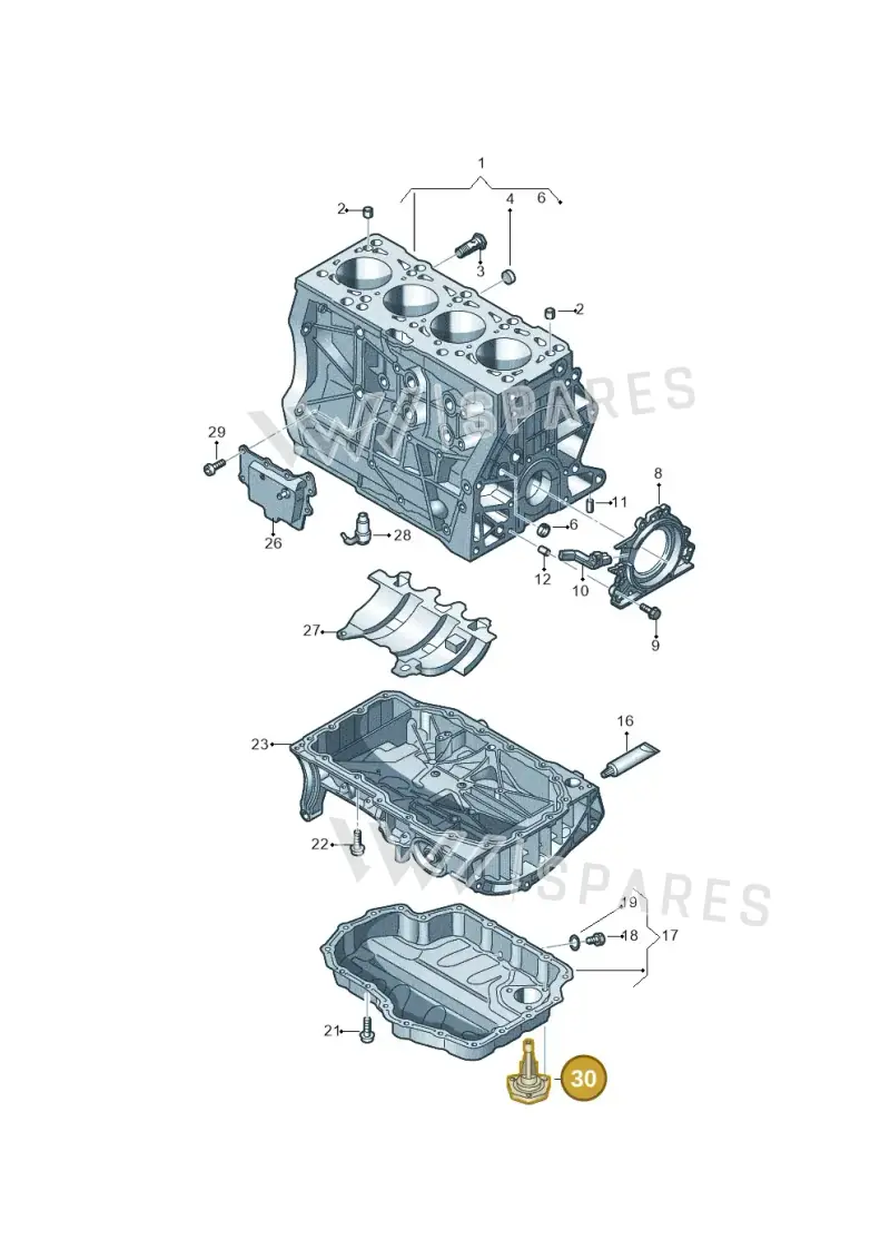 06E907660C — Skoda Fabia (2021-) diagram 837103020, position 30