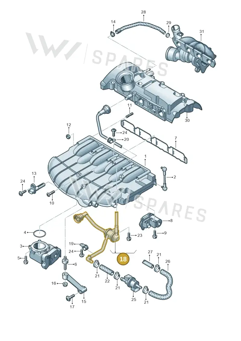 06F133781L — Skoda OCTAVIA/COMBI/4X4      04> (2004-) diagram 420133350, position 18