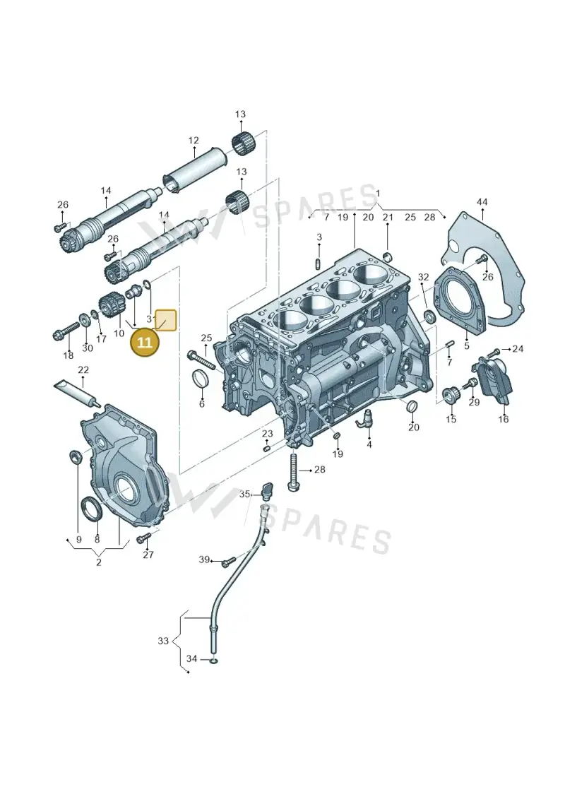 06H103559B — Skoda Kodiaq (2024-) diagram 746103100, position 11