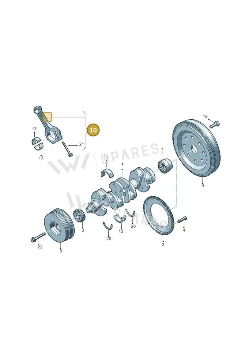 06H198401D — Skoda Octavia (2019-2024) diagram 746105150, position 10