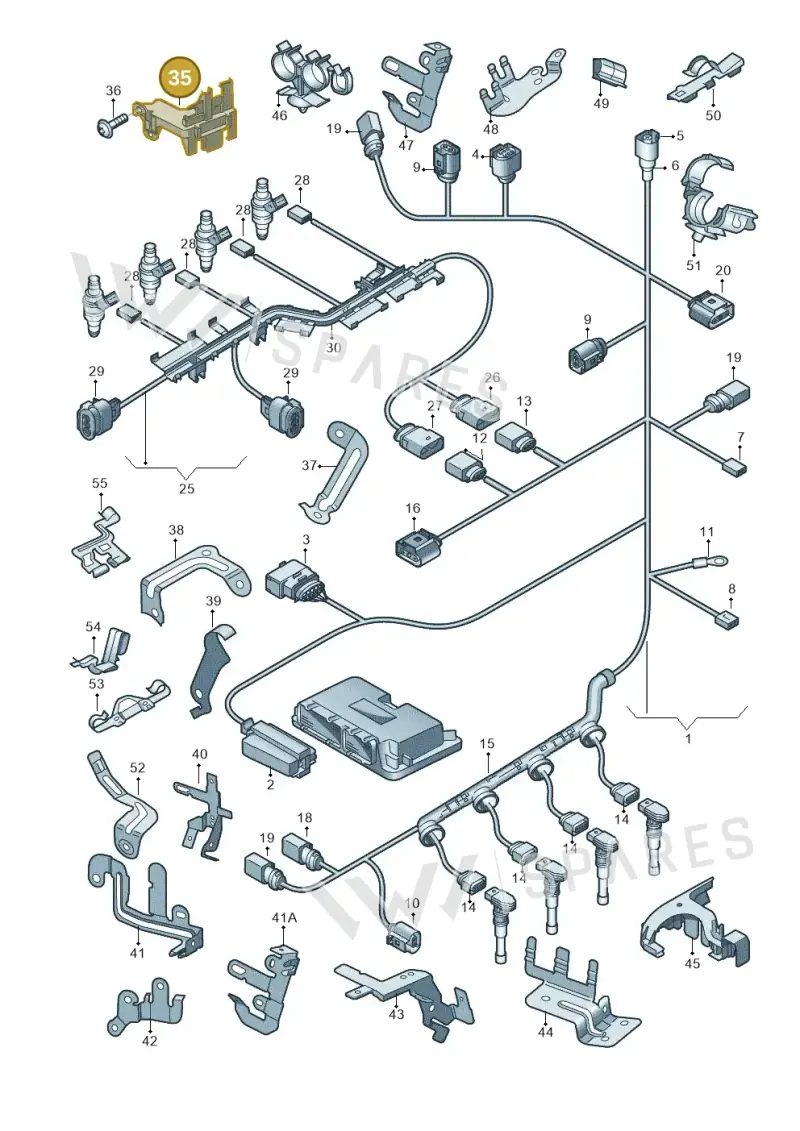 06J971845 — Skoda Yeti (2013-2017) diagram 663971100, position 35