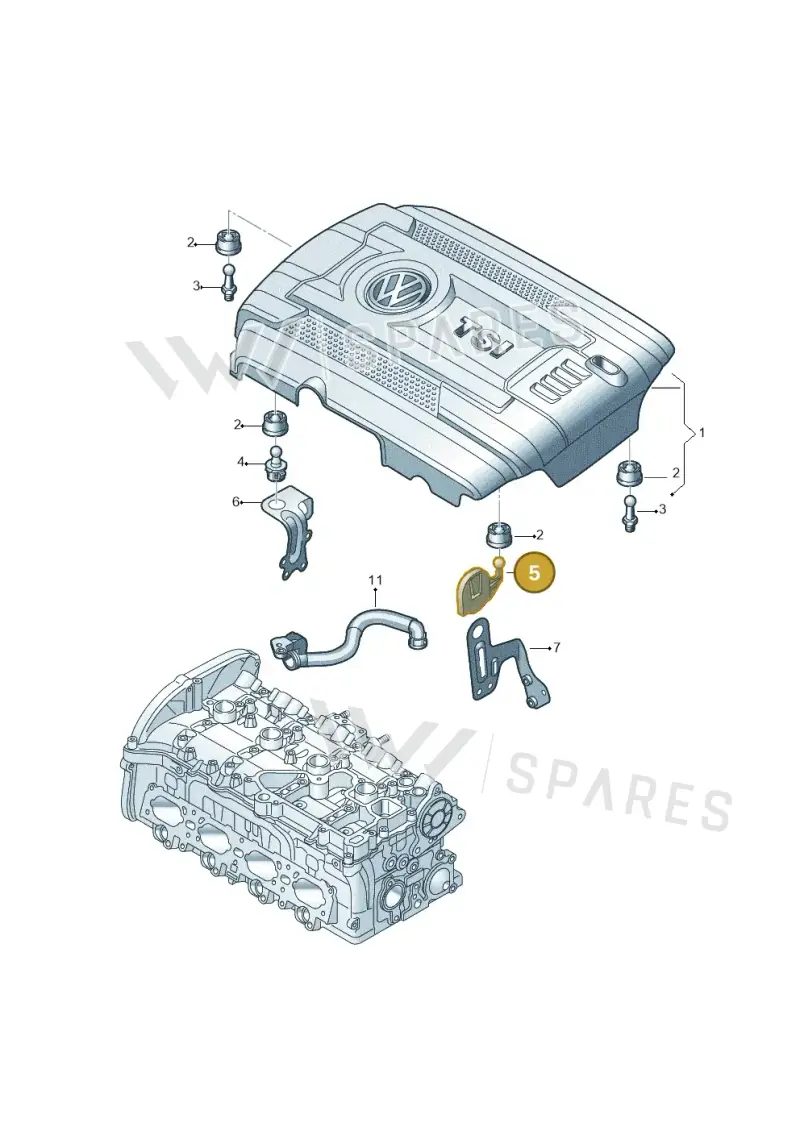 06K103733C — Skoda Kodiaq (2024-) diagram 827103810, position 5