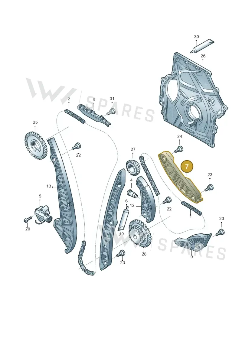 06K109469S — Skoda Octavia (2019-2024) diagram 849109270, position 7