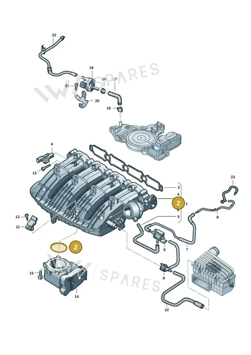 06K133073D — Skoda Superb Combi (2023-) diagram 7t0133070, position 2