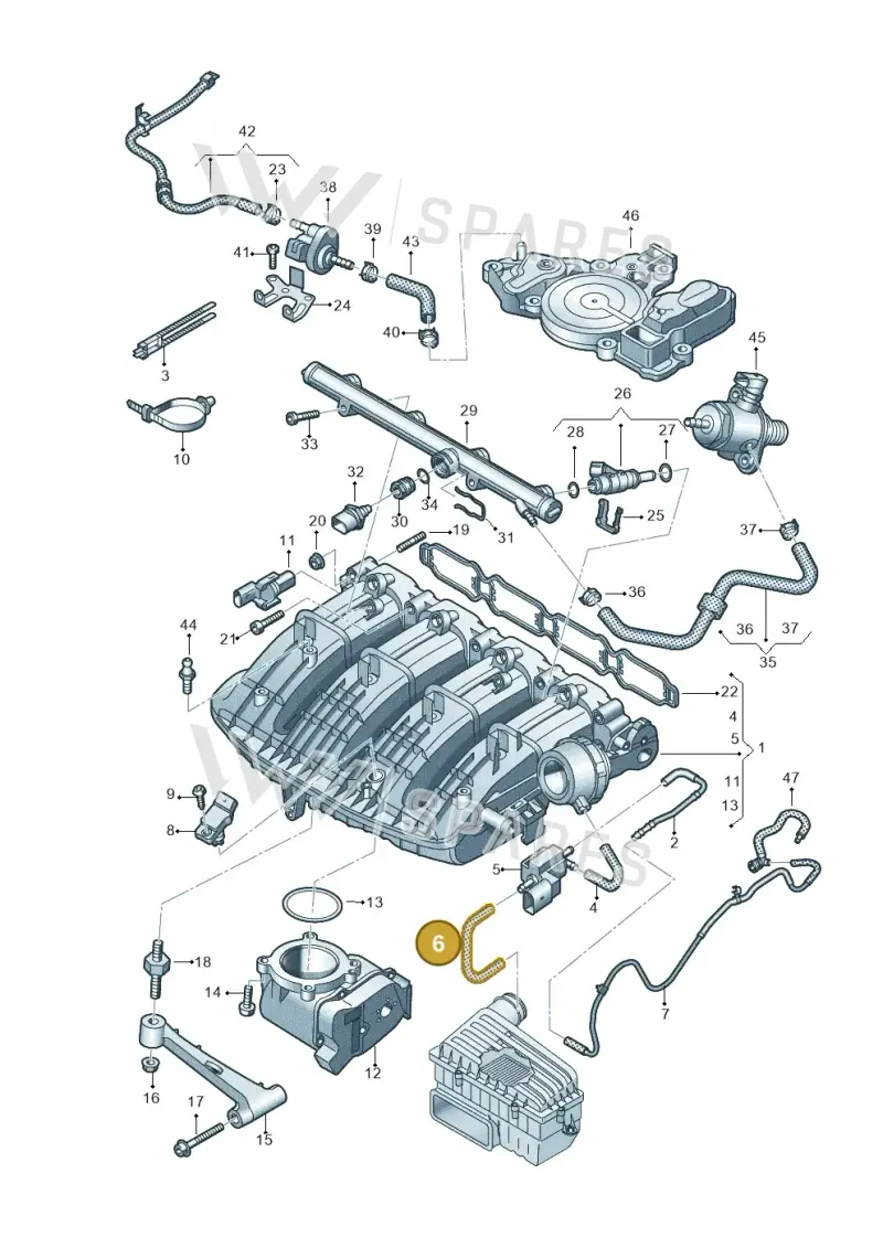06K133583L — Skoda Kodiaq (2018-2022) diagram 884133100, position 6