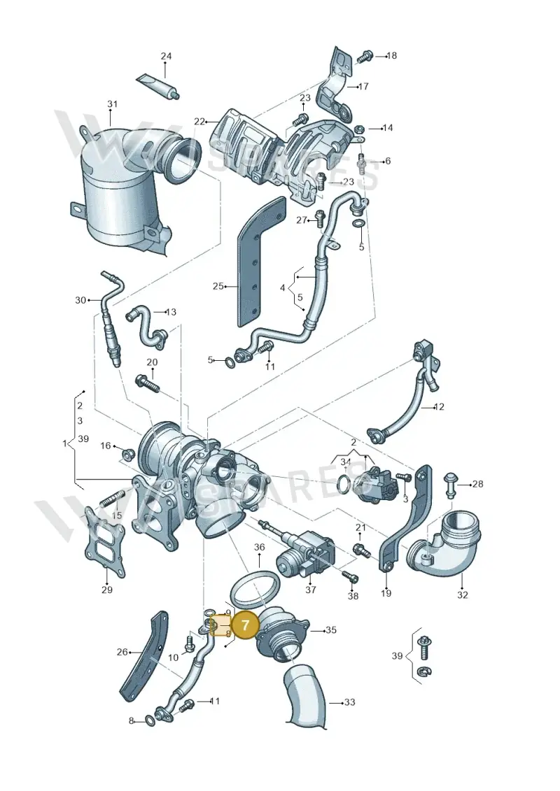 06K145735T — Skoda Octavia (2019-2024) diagram 890145640, position 7