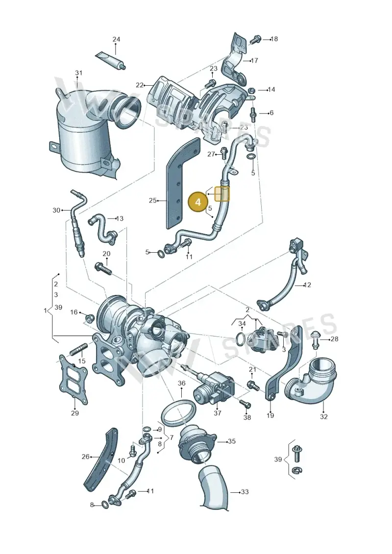06K145778AS — Skoda Octavia (2019-2024) diagram 890145640, position 4