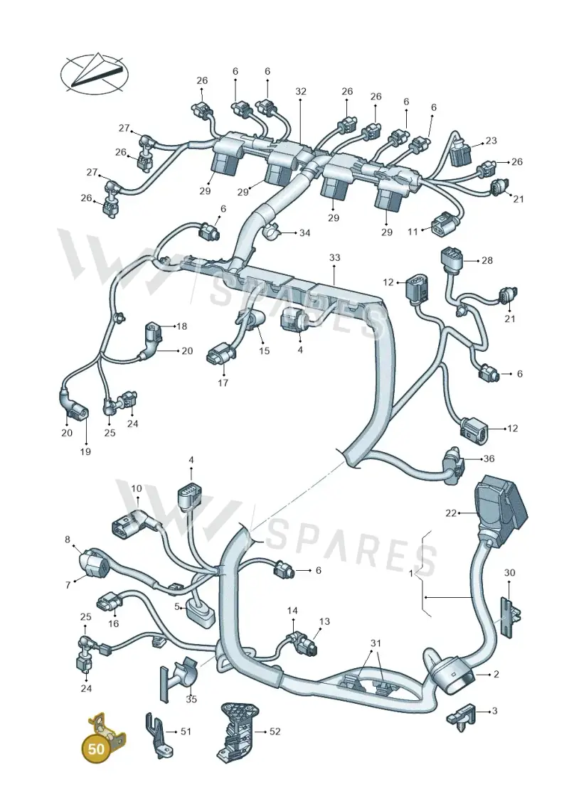06K971858 — Skoda Kodiaq (2024-) diagram 793971110, position 50