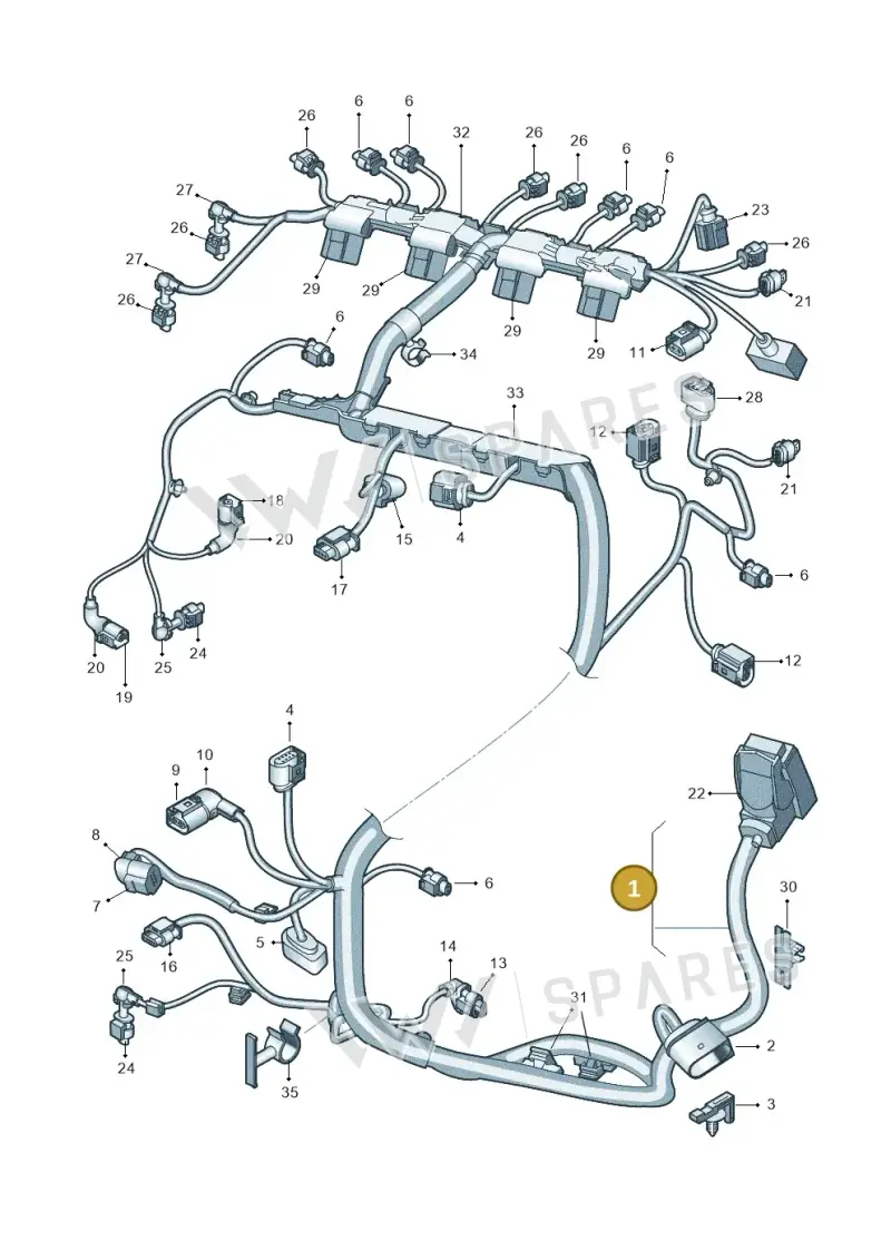 06K972627CF — Skoda Octavia (2012-2017) diagram 745971500, position 1