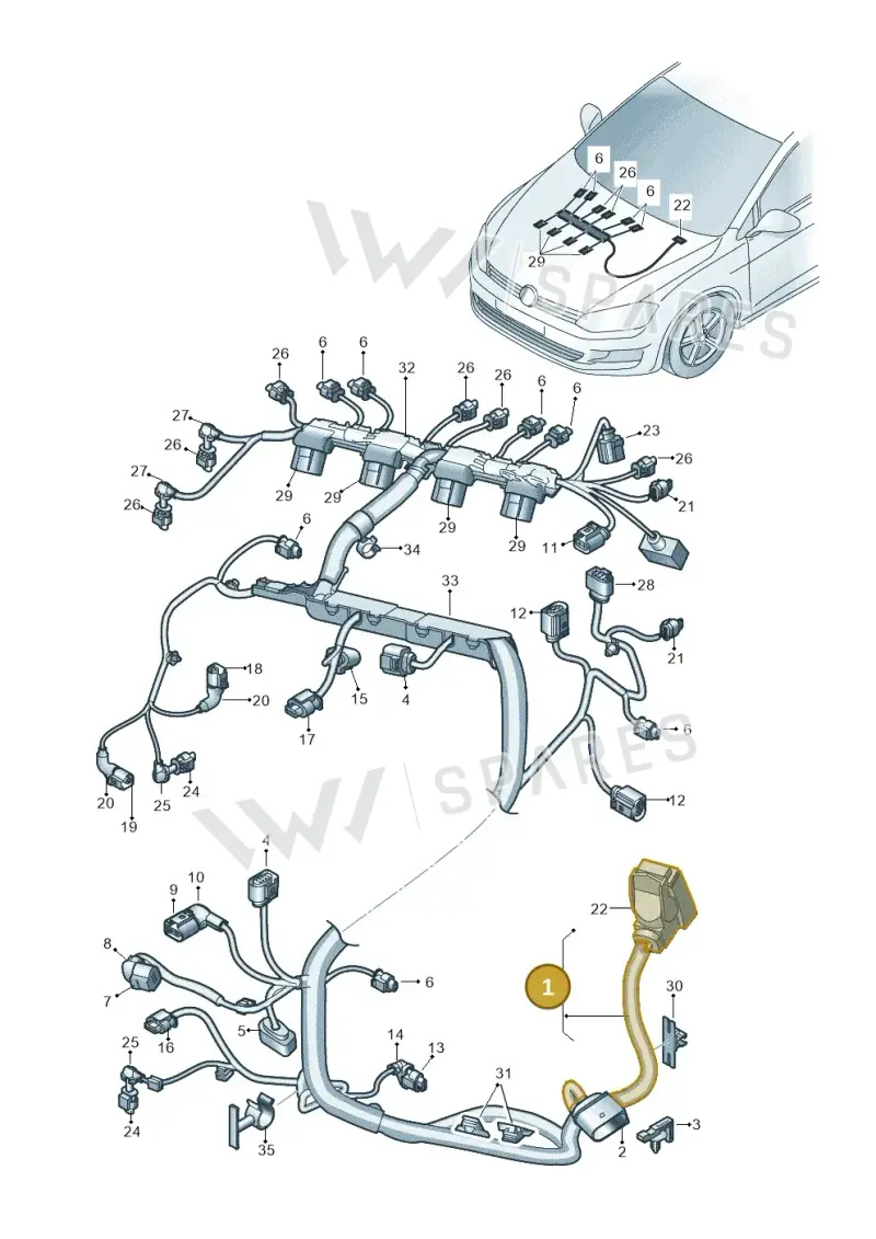 06K972627EF — Skoda Octavia (2017-2020) diagram 746971160, position 1