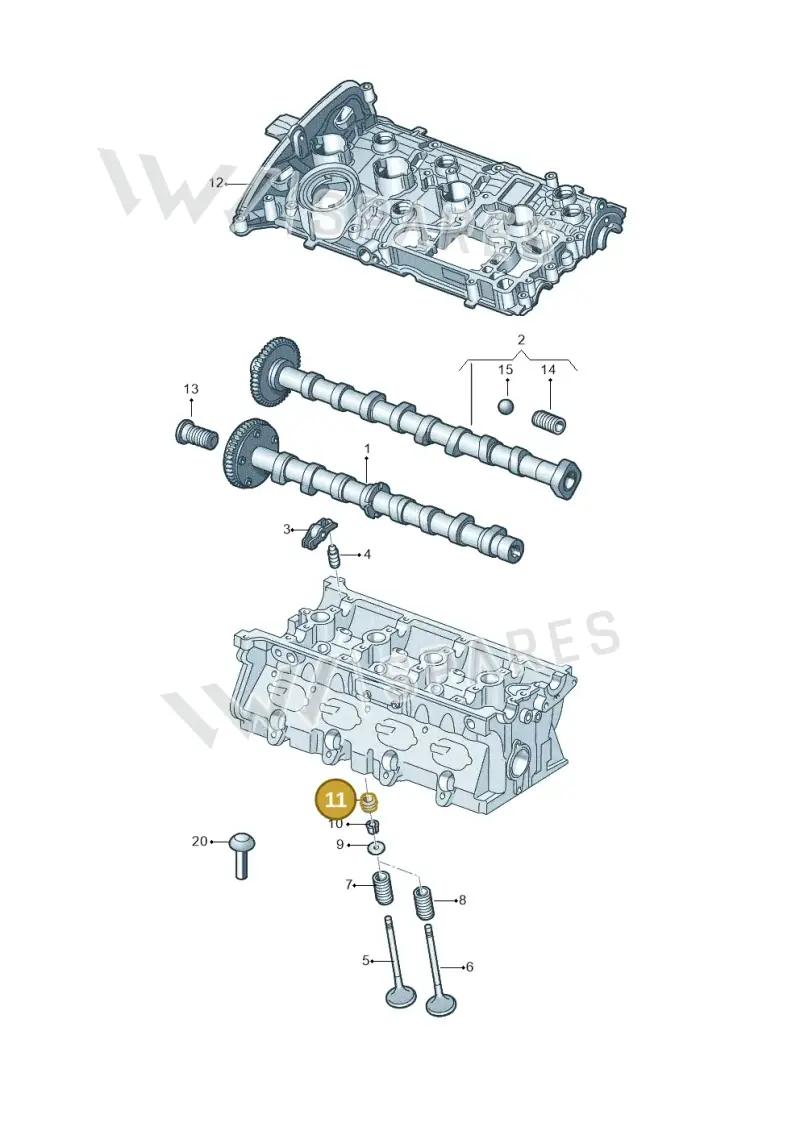 06L109675 — Skoda Kodiaq (2016-2024) diagram 627109200, position 11