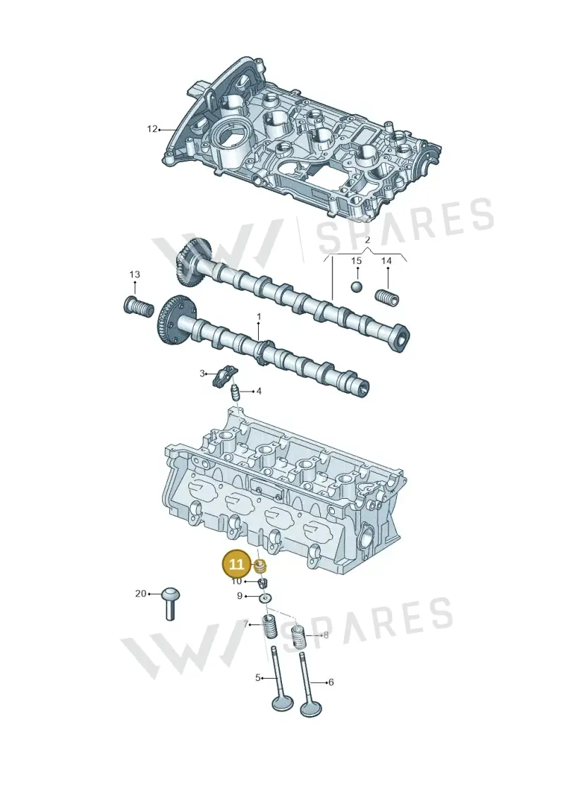 06L109675C — Skoda Kodiaq (2024-) diagram 627109200, position 11