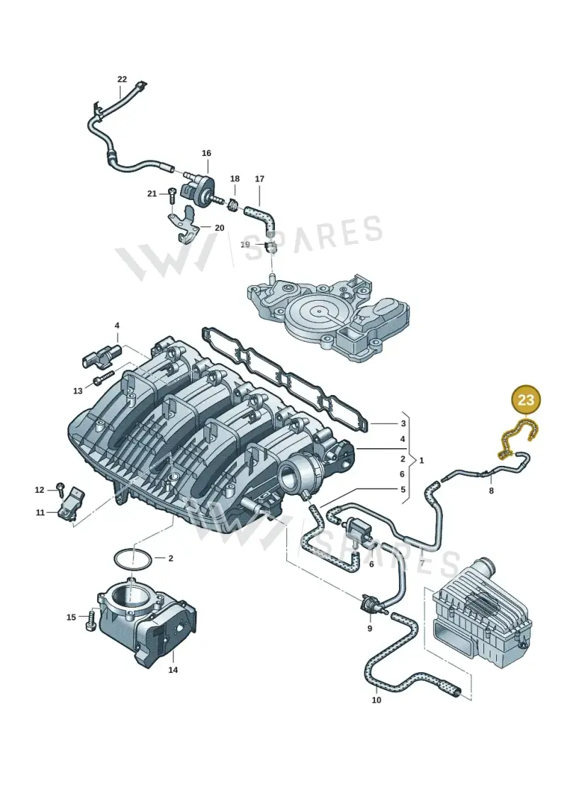 06L133054 — Skoda Superb Combi (2023-) diagram 7t0133070, position 23