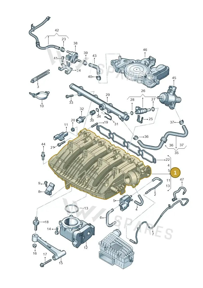 06L133201DM — Skoda Octavia (2019-2024) diagram 884133100, position 1