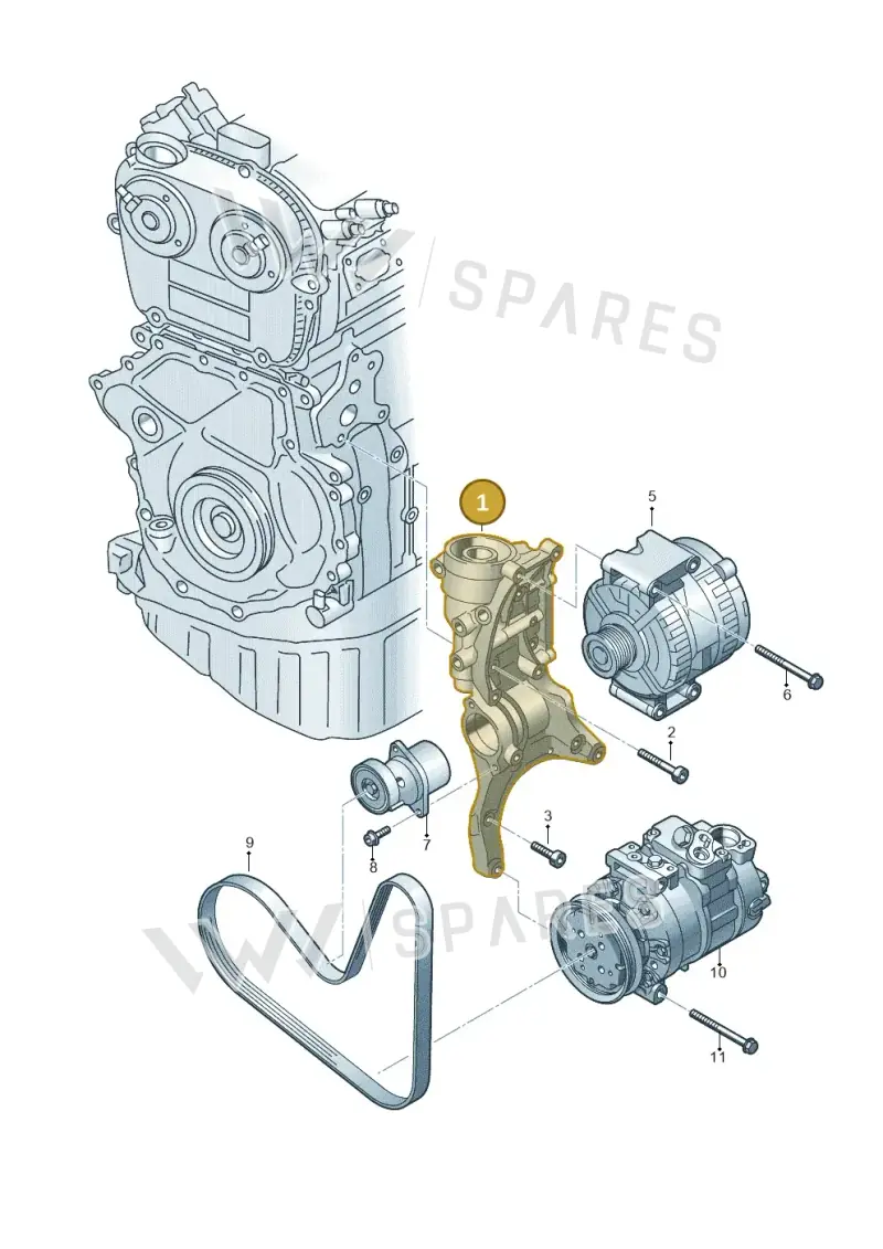 06L903143S — Skoda Superb Combi (2015-2024) diagram 746903600, position 1