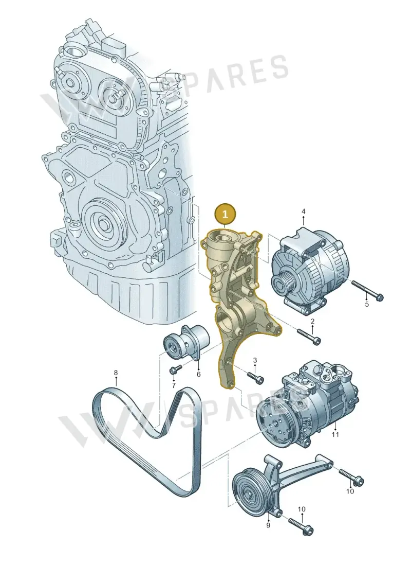 06L903143S — Skoda Kodiaq (2024-) diagram 884903400, position 1