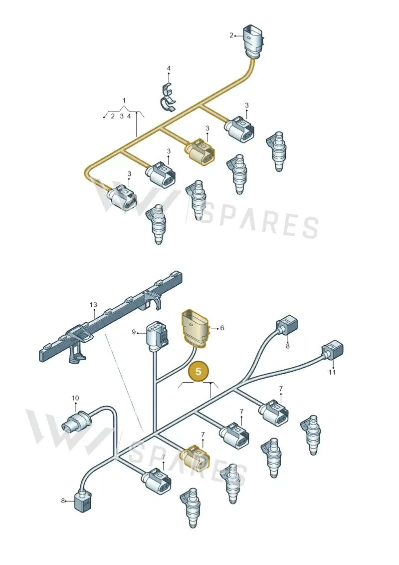 06L971627AA — Skoda Octavia (2017-2020) diagram 745971290, position 5