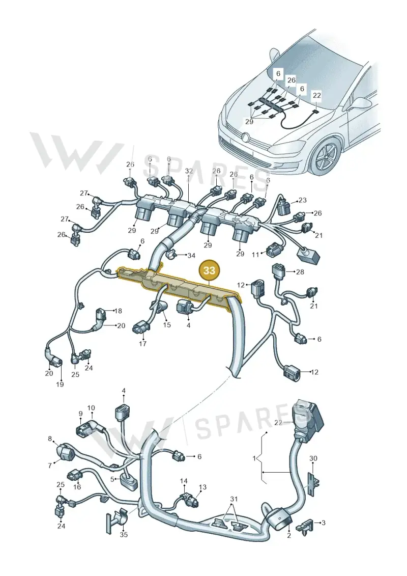 06L971824G — Skoda Octavia (2017-2020) diagram 746971160, position 33