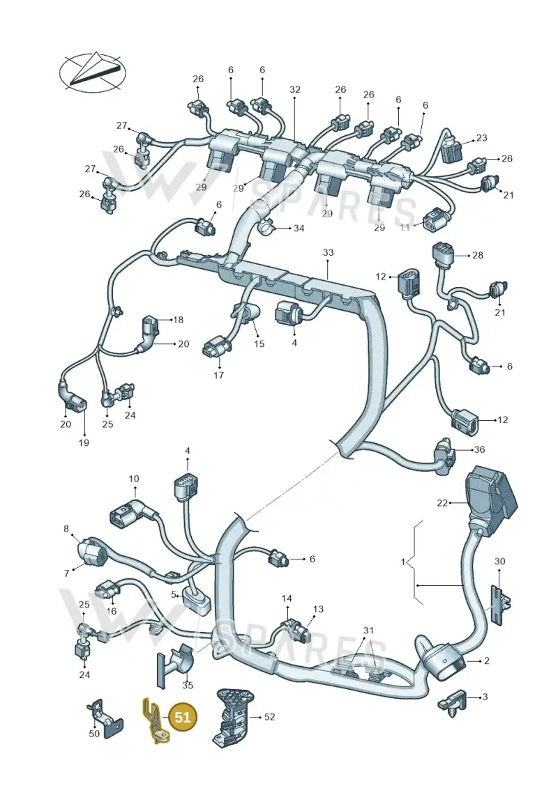 06L971845 — Skoda Kodiaq (2024-) diagram 793971110, position 51