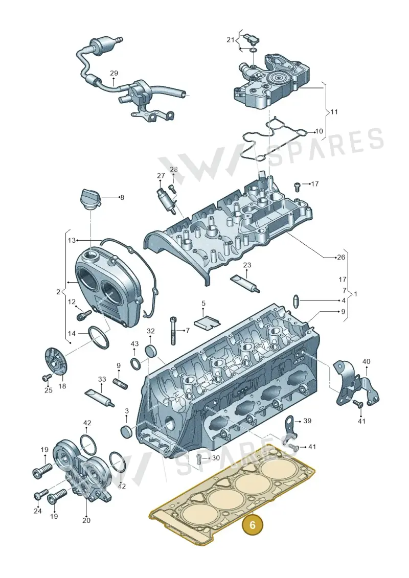 06N103383B — Skoda Superb Combi (2023-) diagram 3j0103381, position 6