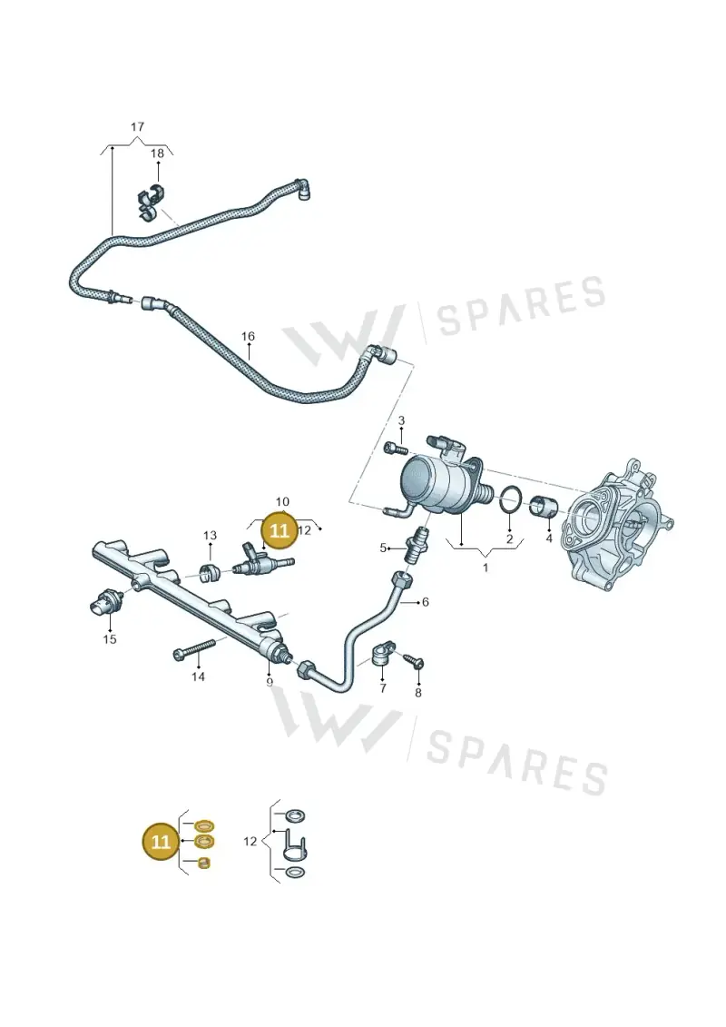 06N906907 — Skoda Superb Combi (2023-) diagram 813133190, position 11