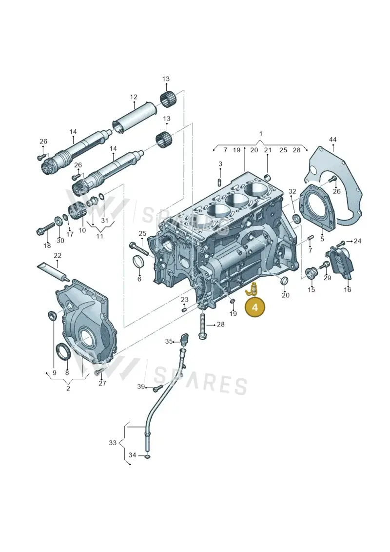 06Q103154A — Skoda Superb Combi (2015-2024) diagram 746103100, position 4