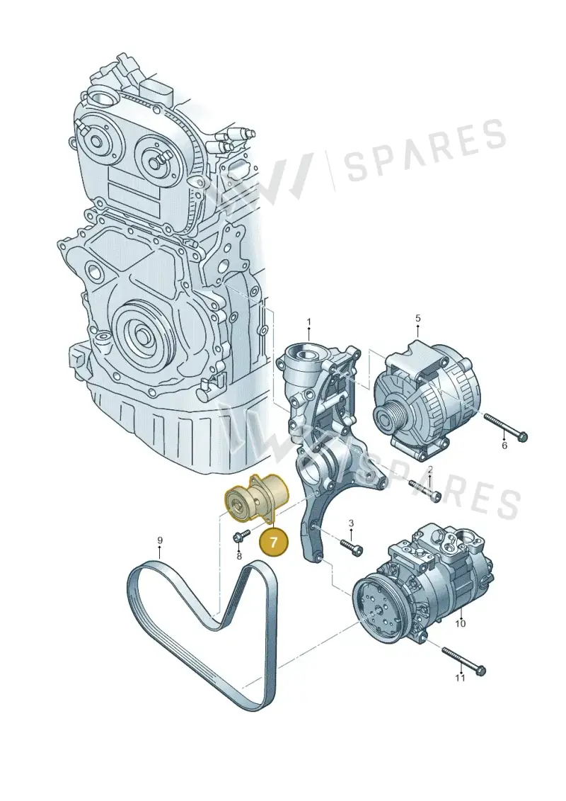 06Q903133E — Skoda Karoq (2017-2022) diagram 746903600, position 7
