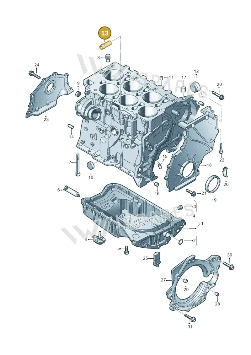 071103233 — Skoda Superb (2013-2015) diagram 460103300, position 13
