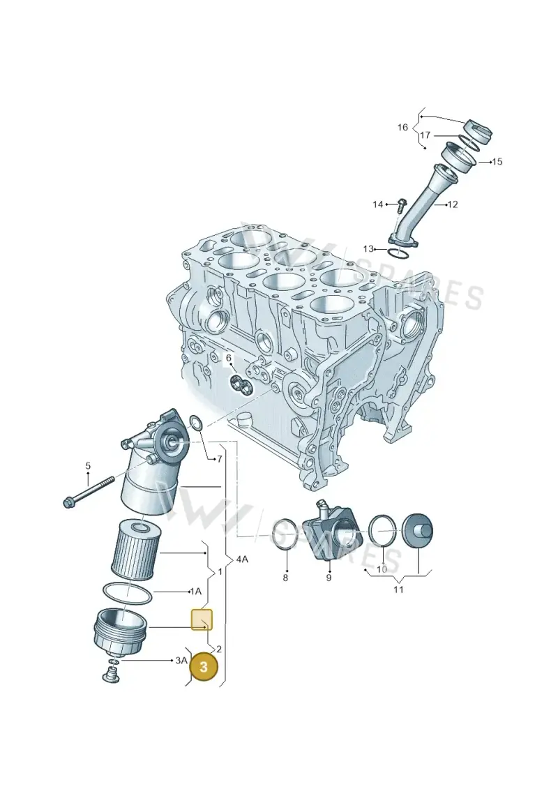 071115434 — Skoda Superb comfort (2008-2013) diagram 230115700, position 3