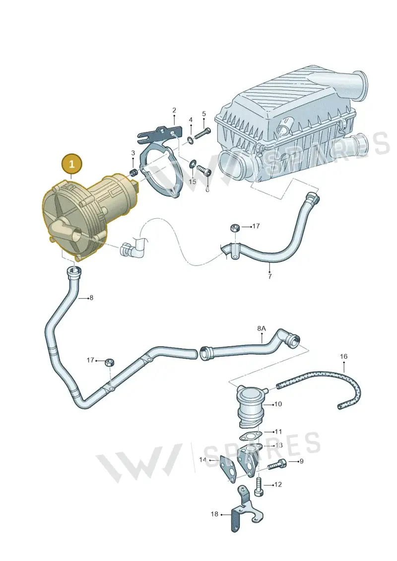 078906601M — Skoda OCTAVIA/COMBI/4X4      01> (2000-) diagram 252131070, position 1