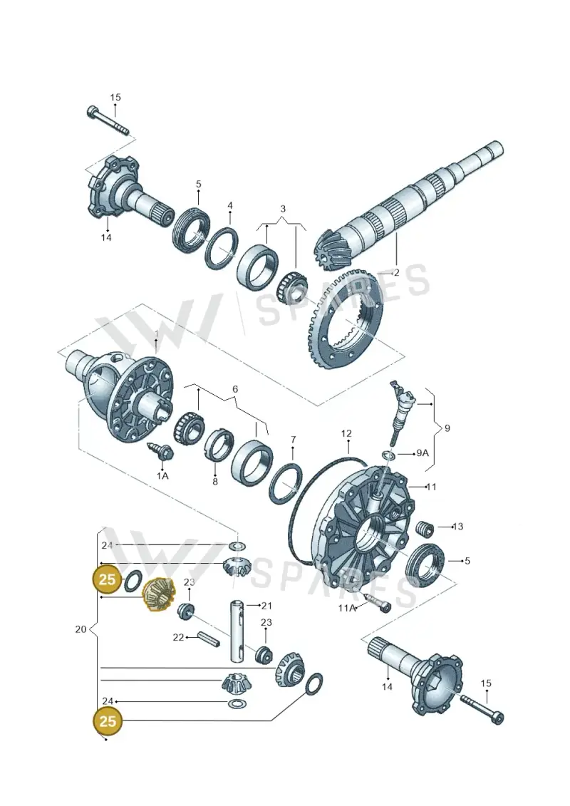 088409249A — Skoda SUPERB                 02> (2001-) diagram 118409250, position 25