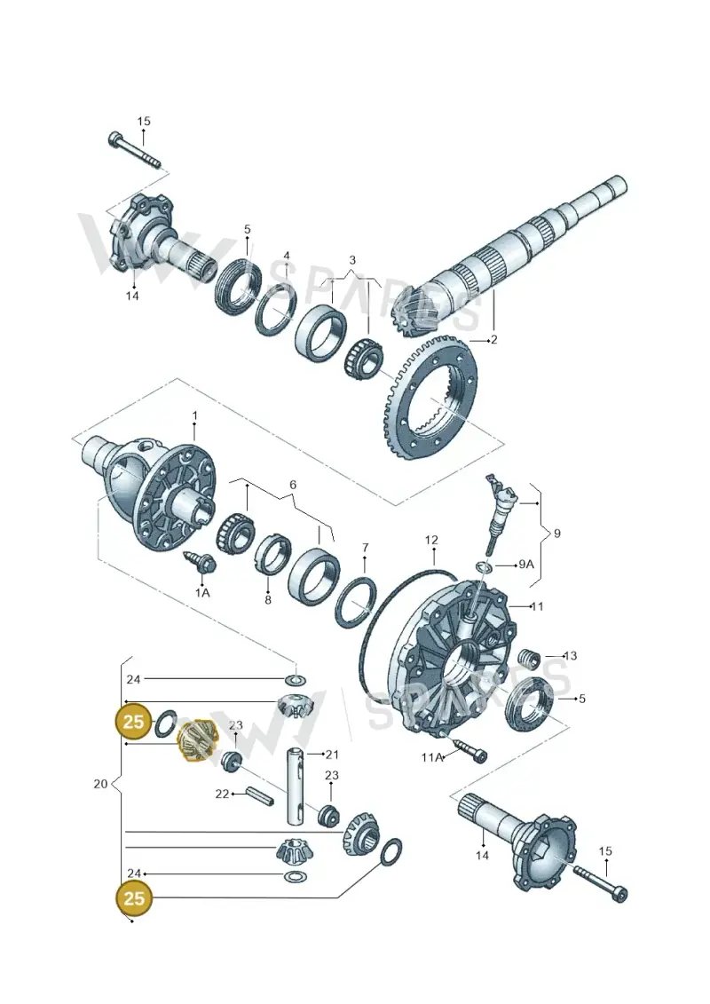 088409249B — Skoda SUPERB                 02> (2001-) diagram 118409250, position 25