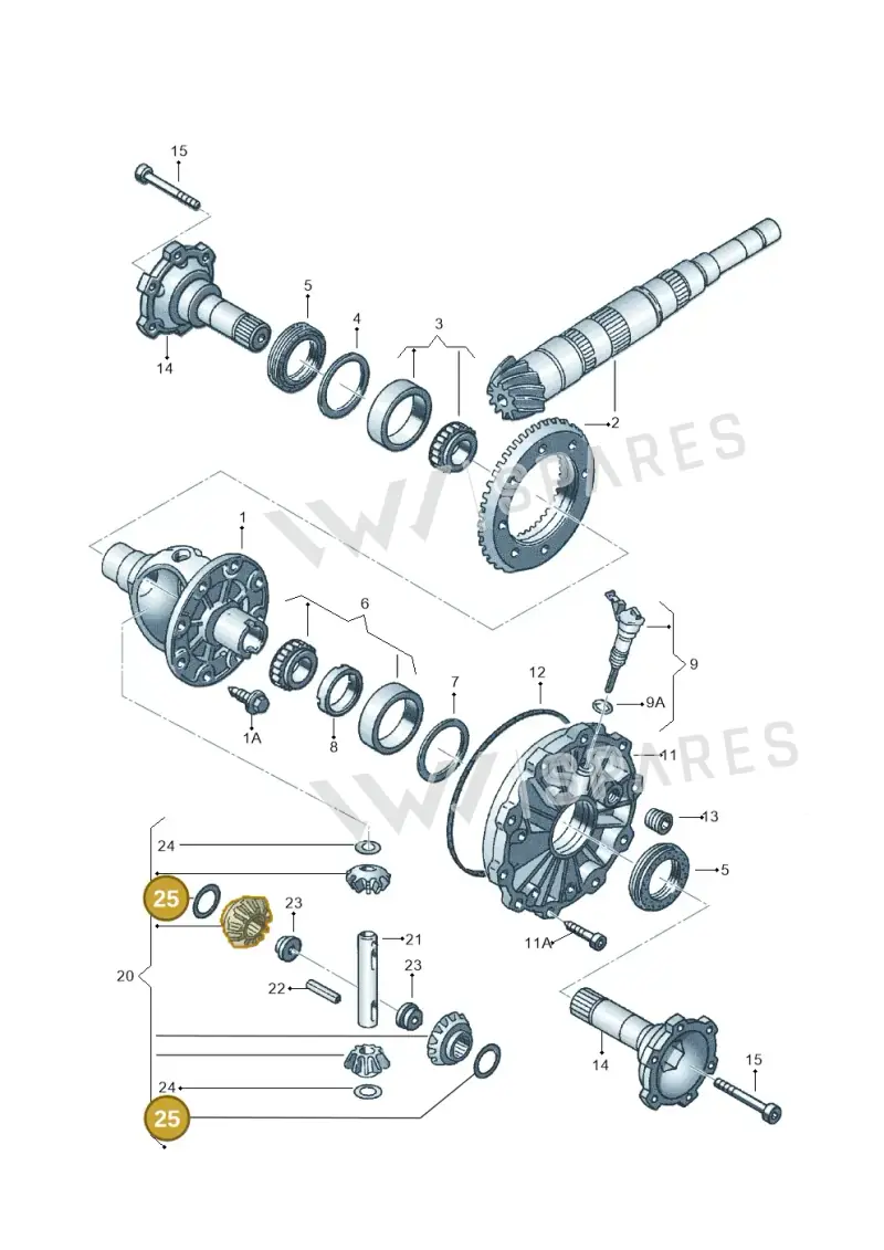 088409249D — Skoda SUPERB                 02> (2001-) diagram 118409250, position 25