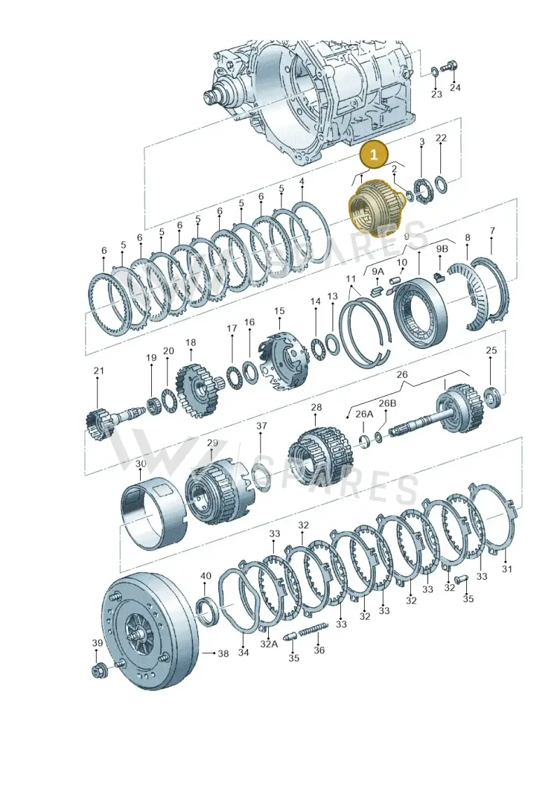 095323301Q — Skoda OCTAVIA/COMBI/4X4 (1996-2000) diagram 162323500, position 1