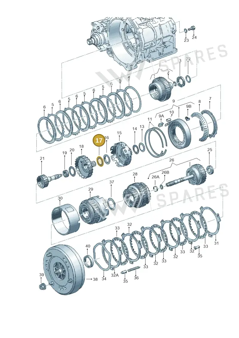 095323708 — Skoda OCTAVIA/COMBI/4X4 (1996-2000) diagram 162323500, position 17