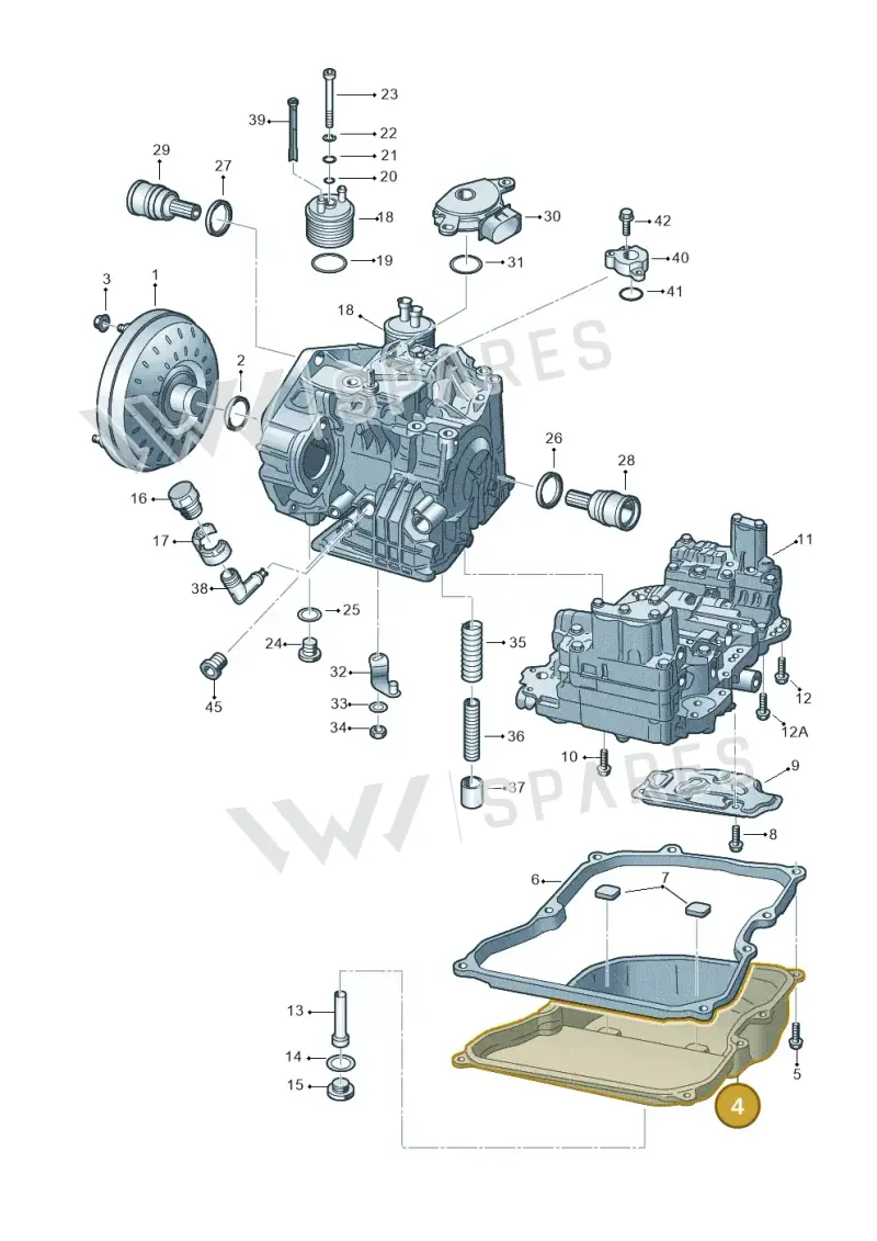 09G321361A — Skoda Superb (2013-2015) diagram 278321650, position 4