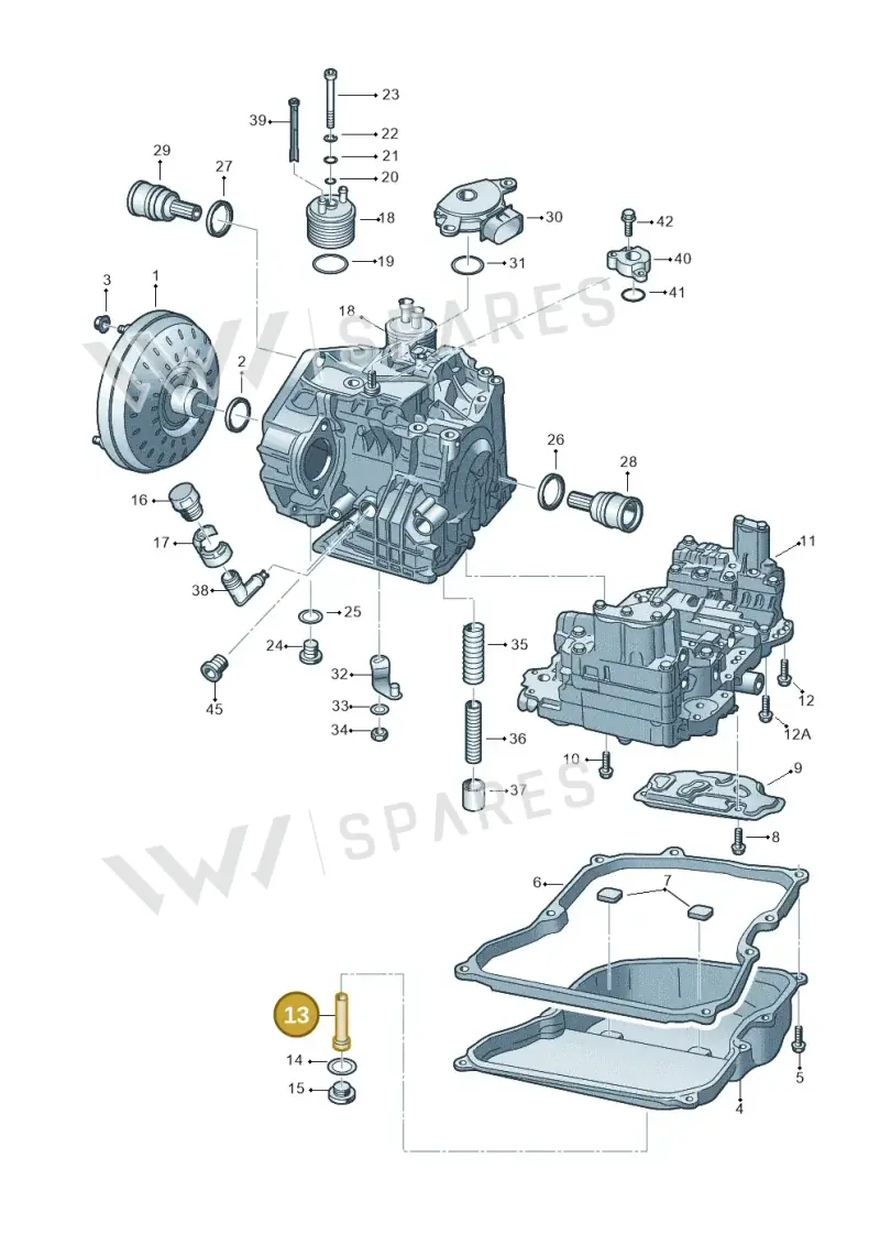 09G321363A — Skoda OCTAVIA/COMBI/4X4      04> (2004-) diagram 278321650, position 13