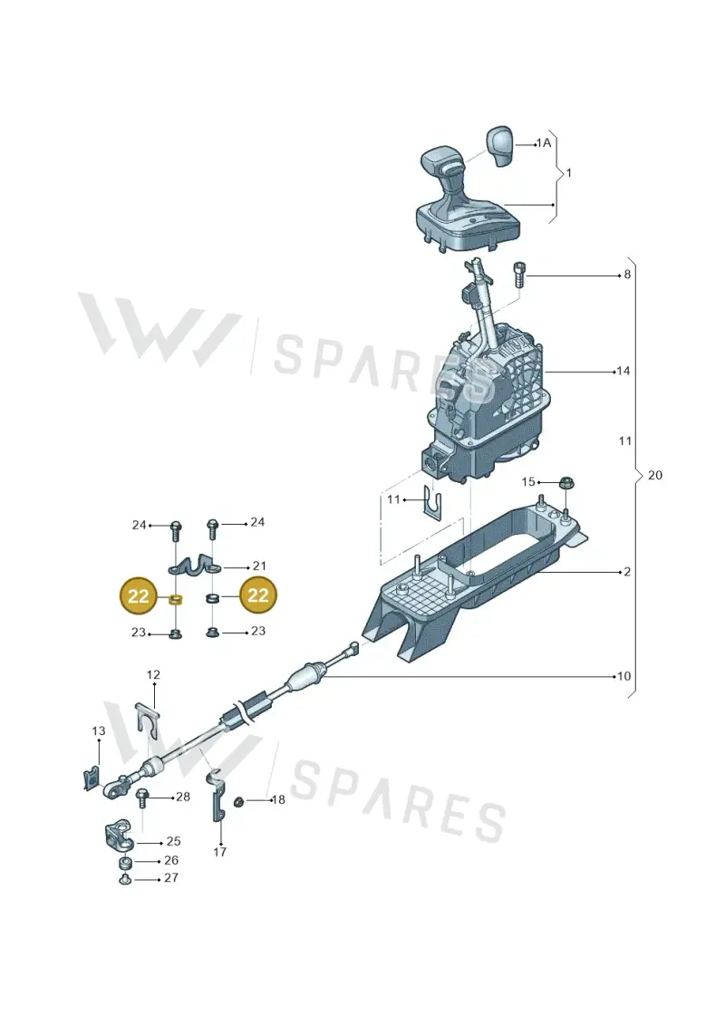 09G321798 — Skoda Rapid Spaceback (2014-2022) diagram 757713100, position 22