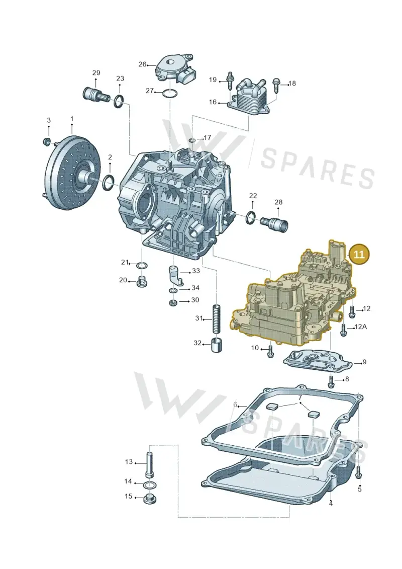 09G325039AX — Skoda Roomster (2010-2015) diagram 461321650, position 11