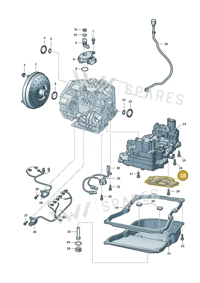 09G325429E — Skoda Octavia (2019-2024) diagram 62x300280, position 18
