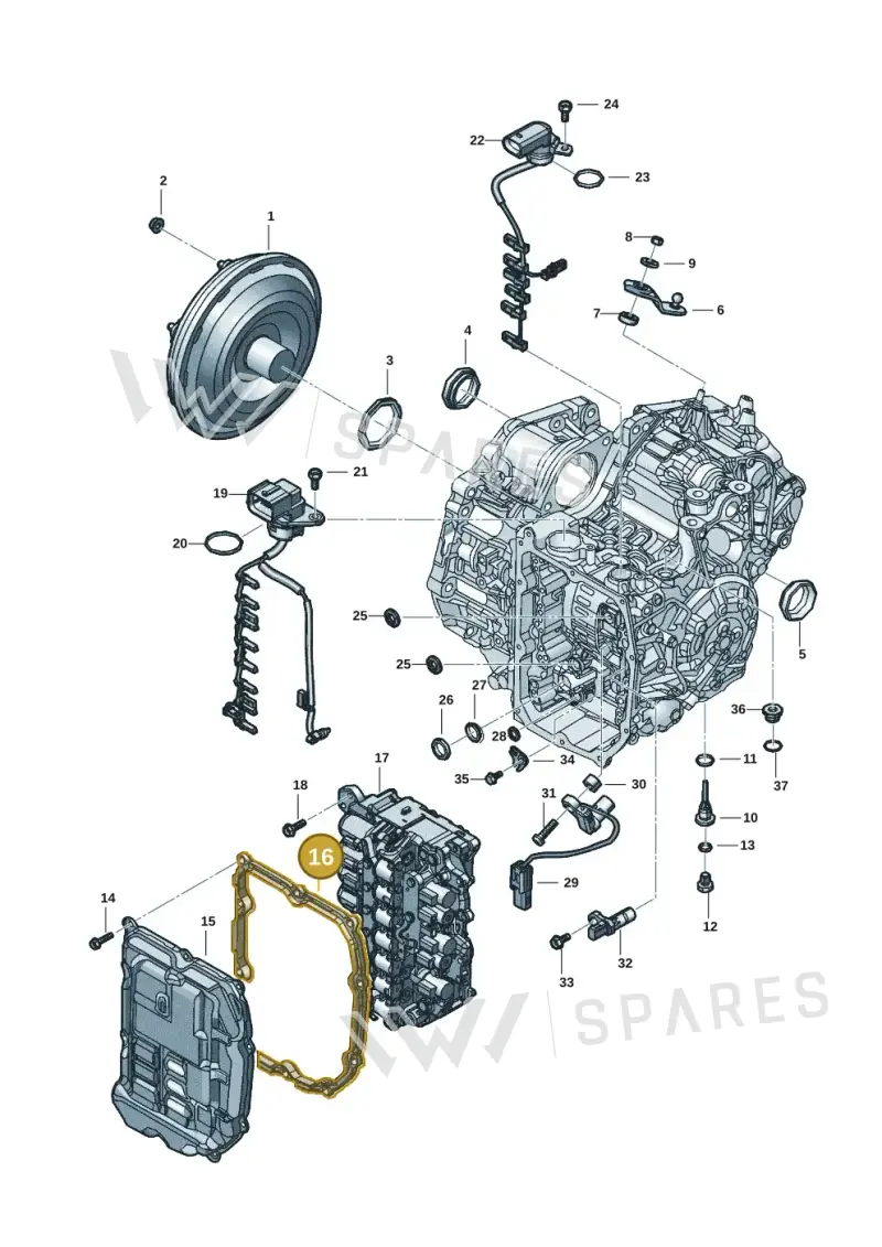 09S321370 — Skoda Octavia (2019-2024) diagram 5h0300270, position 16