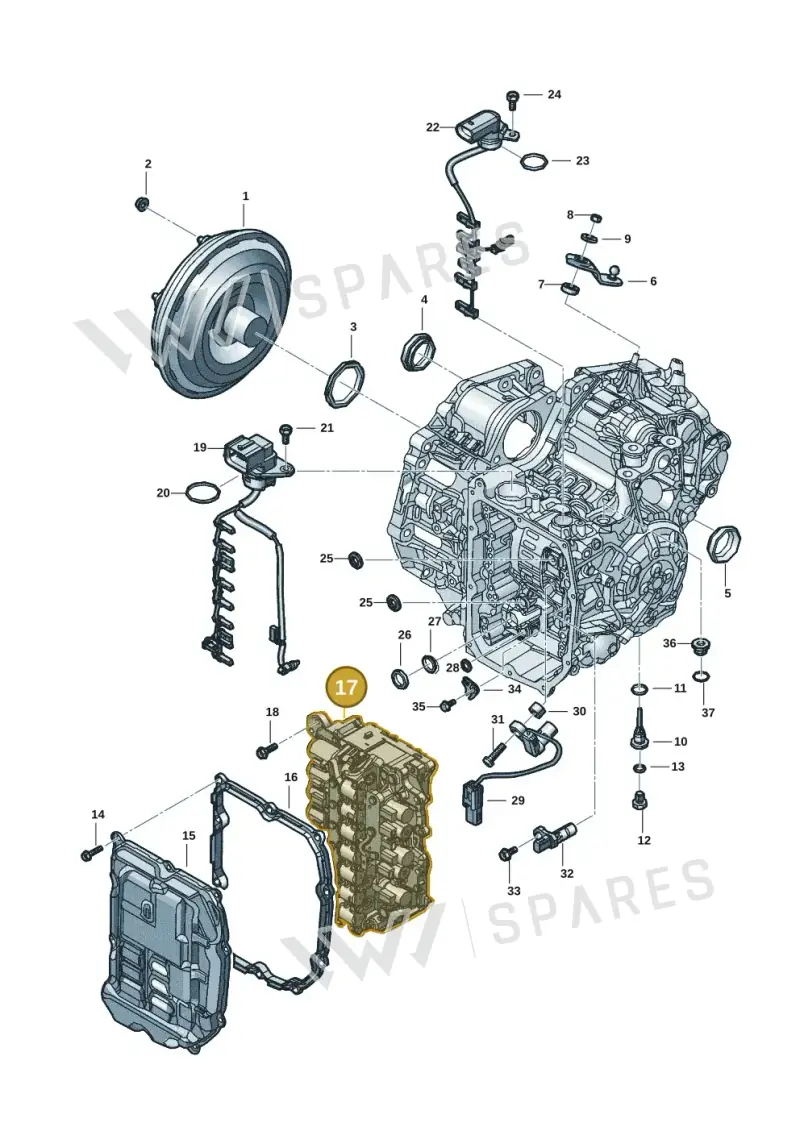 09S325039 — Skoda Octavia (2019-2024) diagram 5h0300270, position 17