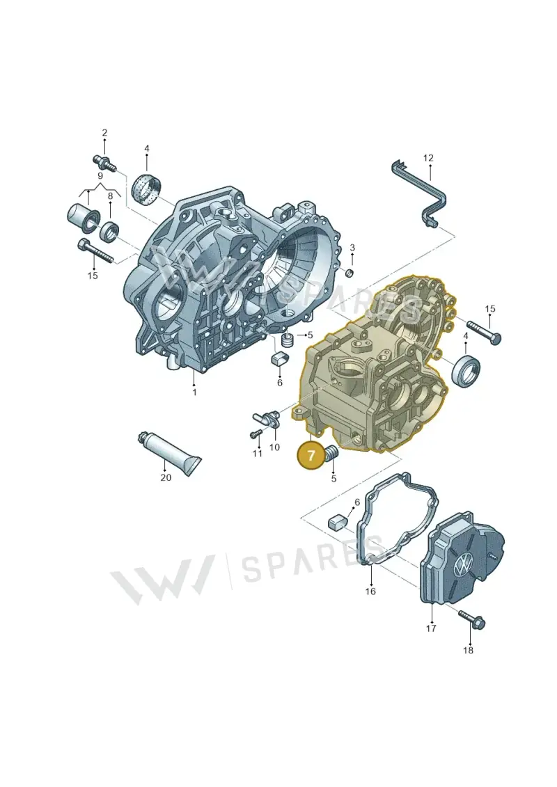 0A4301103F — Skoda Octavia ambiente (2008-2013) diagram 656301370, position 7